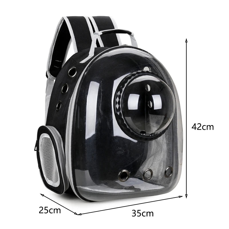 Pet Breathable Portable Transparent Backpack