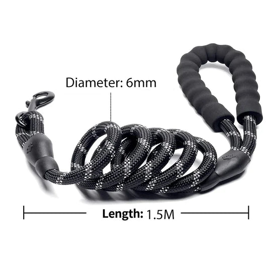 Reflective Dog Leash  Durable Comfortable & Safe