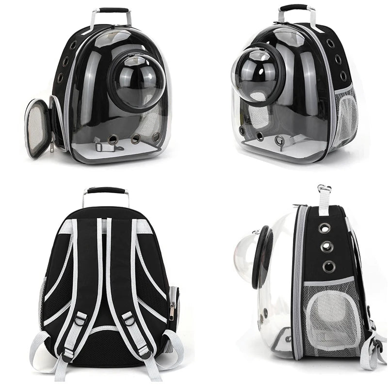 Pet Breathable Portable Transparent Backpack