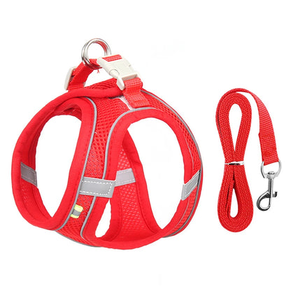 Dog Harness Leash Set for Small Dogs Adjustable Puppy Cat Harness