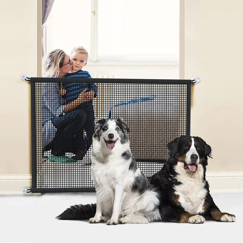 Portable Pet Dog Barrier Fences with 4 Hooks