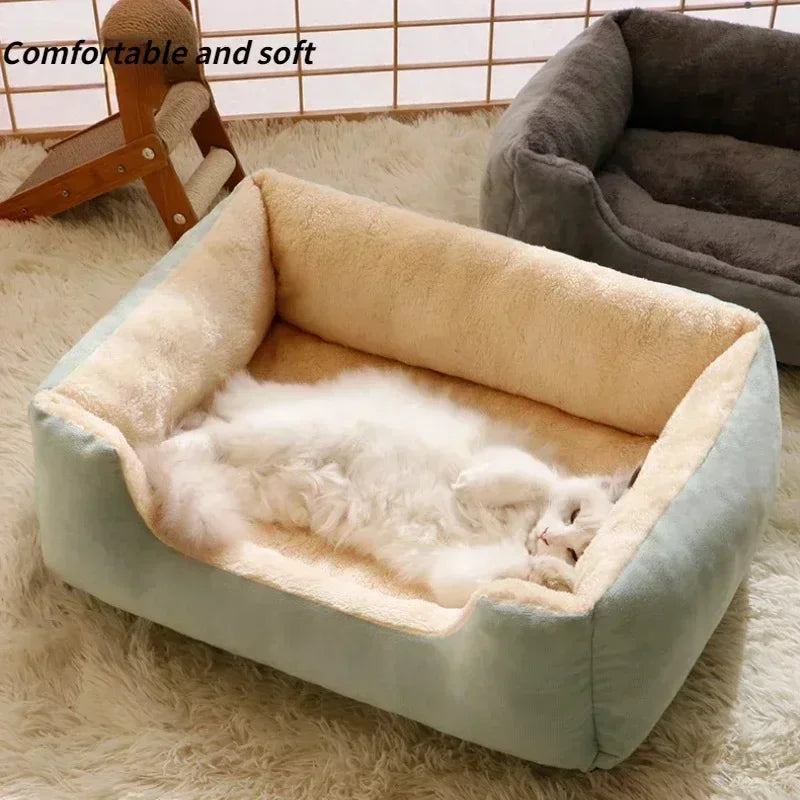 Cozy Plush Pet Bed Soft & Warm for Ultimate Comfort