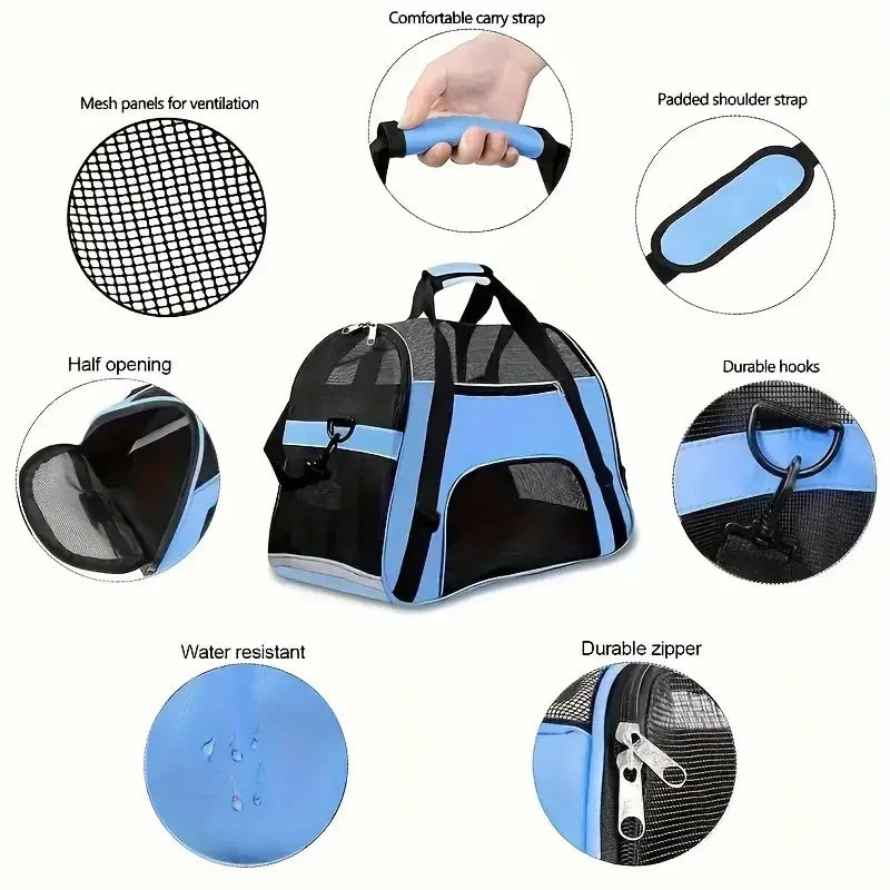 Portable Dog & Cat Carrier Bag