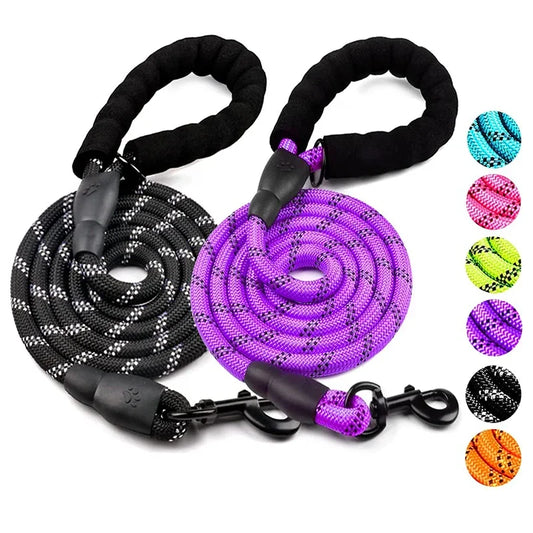 Reflective Dog Leash  Durable Comfortable & Safe