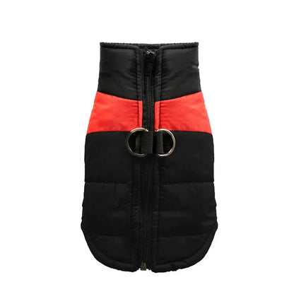 Waterproof Dog Winter Coat – Padded Zipper Jacket