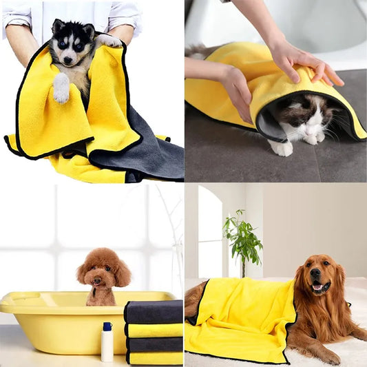 Quick Drying Dog And Cat Soft Fiber Towel