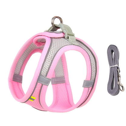 Dog Harness Leash Set for Small Dogs Adjustable Puppy Cat Harness