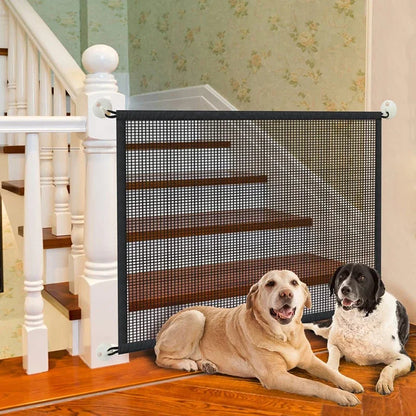 Portable Pet Dog Barrier Fences with 4 Hooks